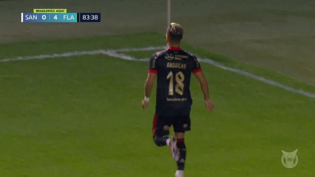 Andreas Pereira’s debut goal with Flamengo